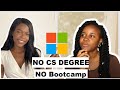 Interview with microsoft software engineer with no cs degree  no bootcamp