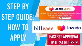 How to Apply: Lazada Loan with Billease|Lazada| Billease |Step by Step