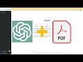 ChatGPT for PDF documents || Summarize academic papers using ChatGPT || Free ai tool || ChatPDF.com