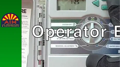 Manually turn on sprinkler zone from controller Hunter XCore