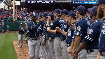 SD@PHI: Starting lineups for the Padres introduced