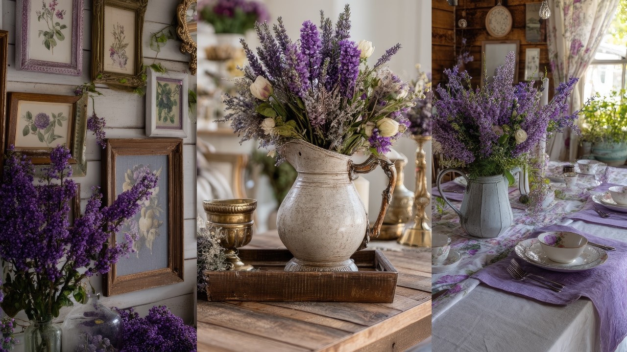 Экскурсия по дому в стиле «коттеджкор» с лавандой 💜 | Идеи весеннего декора в винтажном стиле, ко...