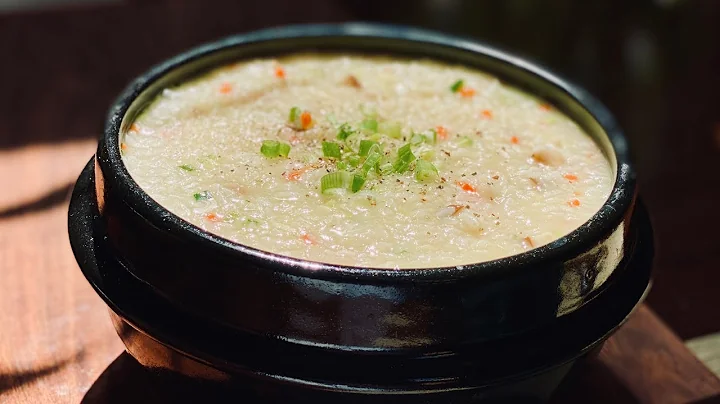 YACHAE JUK 야채 죽 | Quick Korean Vegetable Rice Porridge