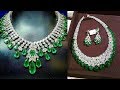 Gorgeous Emerald Diamond Necklace Design