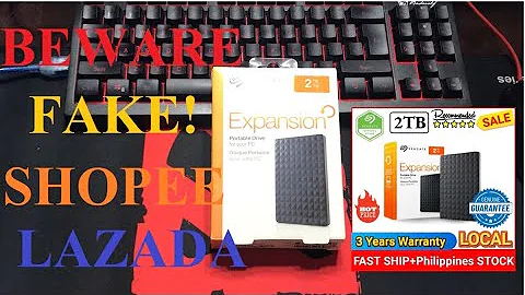 Beware of FAKE SEAGATE EXPANSION PORTABLE DRIVE on SHOPEE and LAZADA /Shopee and Lazada guaranteed