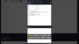 Discover Matrix Secrets with Python! 🔍 #PythonProgramming #MatrixMath #DataScience #Eigenvalues