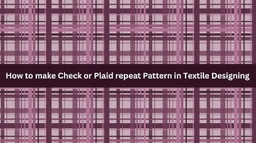 How to make Check or Plaid repeat Pattern in Textile Designing | Photoshop classes