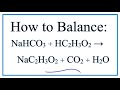 Balancing Chemical Equations Concepts