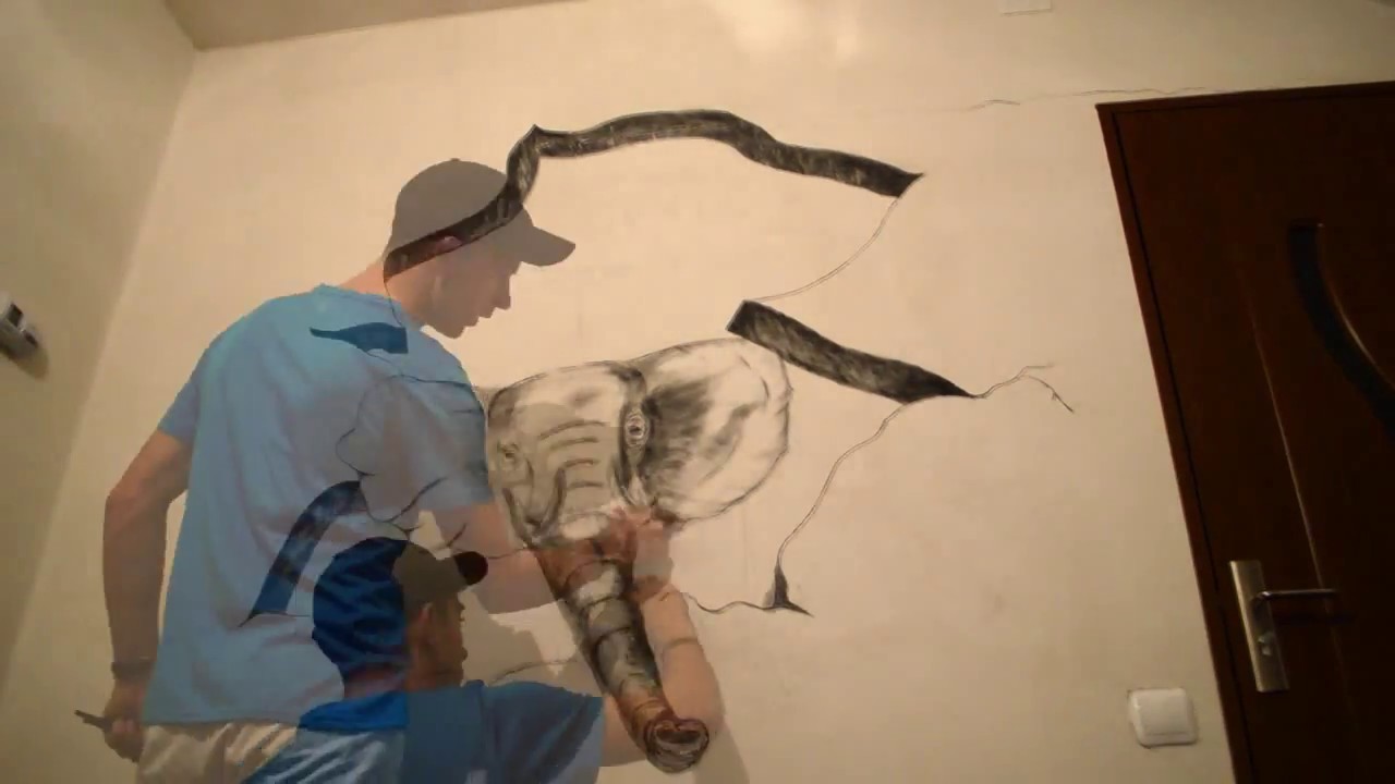 3D Drawing On Wall YouTube