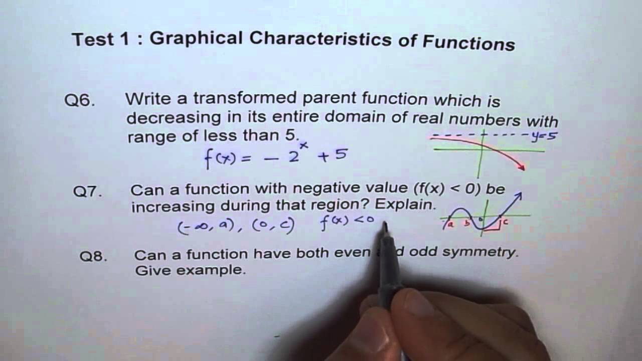 Test Advanced Function Q6 to Q8 - YouTube