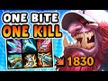 I created the deadliest trundle q of alltime 100 crit one bite  one kill