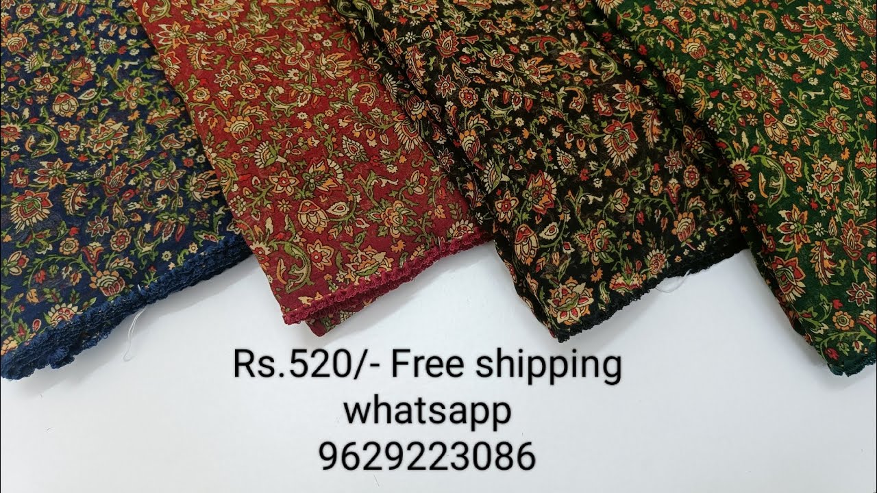 SOLD OUT ‼️Georgette saree Rs.580freeship @MSRsarees_official whatsapp9629223086for booking #trending #reels