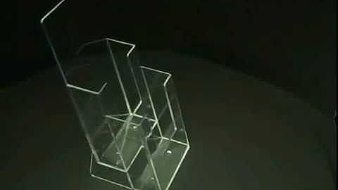 2C110 Two tier leaflet display stand for DL leaflets