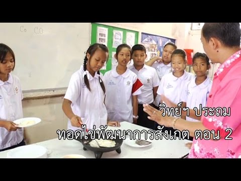วิทย์ฯ ประถม ทอดไข่พัฒนาการสังเกต ตอน 2