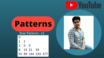 Pattern - 13 Solution Video| Java Foundation Course | Number Pattern | Fibonacci Number Pattern.