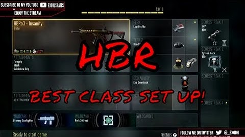 HBR Best Class Setup! (call of duty Advanced warfare Gameplay )
