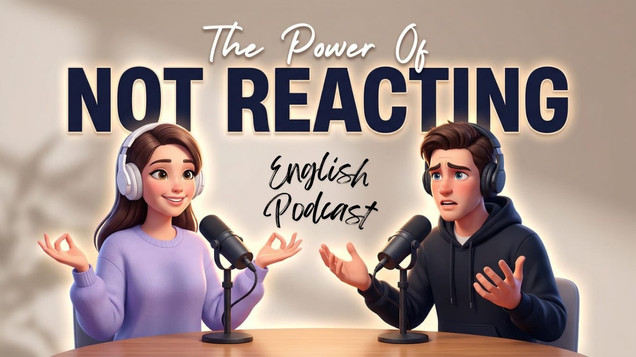 English Podcast For Easy English Conversation | The Power Of Not Reacting | Learn English Fast