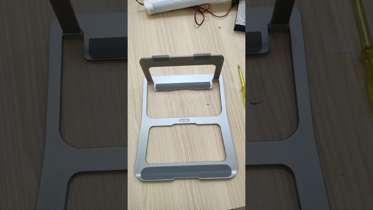 unboxing beautiful and slim laptop stand 