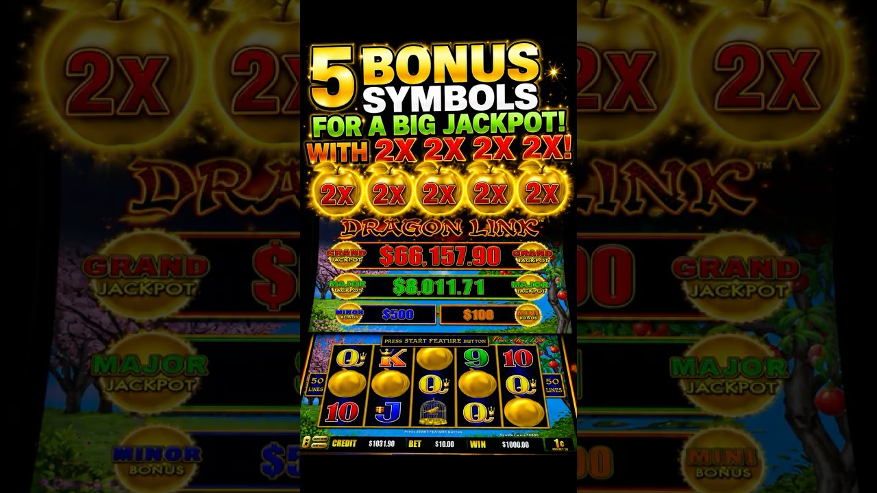 🔥5 Bonus Symbols For A Big Jackpot With 2X 2X 2X 2X!💰🎰