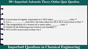 MCQ Questions Automata Theory Online Quiz with Answers