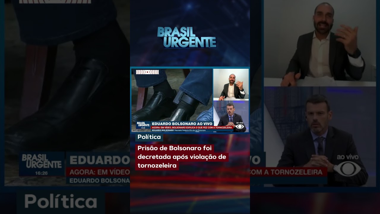 Moraes pediu prisão de Bolsonaro após violação de tornozeleira #Shorts