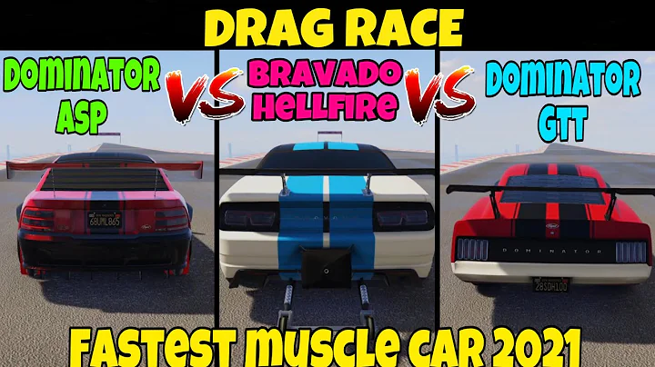 DRAG RACE - DOMINATOR ASP VS DOMINATOR GTT VS GAUNTLET HELLFIRE (NEW FASTEST MUSCLE CAR GTA 5 2021)