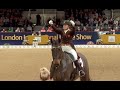 Becky moody  jaegerbomb podium finish at the london international horse show world cup gpfs