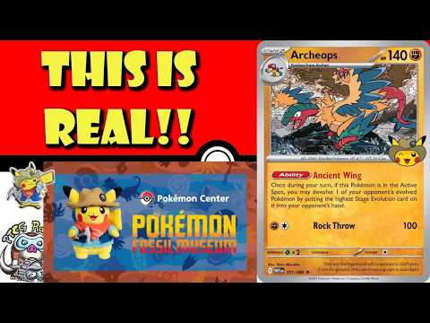 Pokémon Fossil Museum Promo is REAL! How to Get Exclusive Archeops Card! (Pokémon TCG News)