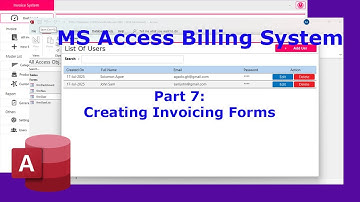 How To Create Invoice / Billing System In Ms Access | Creating Invoicing Forms - Part 7