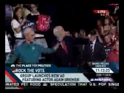 Heather Smith, Rock the Vote on MSNBC Live: 10/16/08