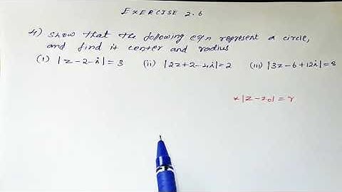 12th Maths ( Exercise 2.6 Q.No.4(i) (ii) (iii) ) Complex Number TN New Syllabus