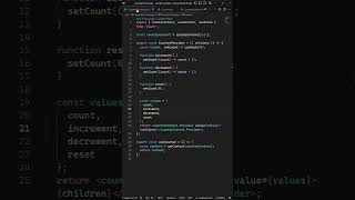 Create custom hook for consuming the context api in React Components - react18 #react