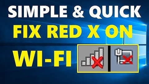 How to Fix WiFi Connection on Laptop Windows 10 | Red X on WiFi