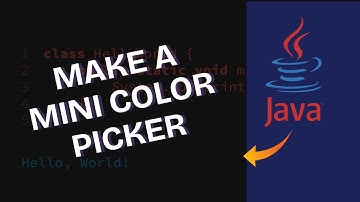 How to Create Mini Color Picker in Java 2025?