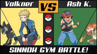 Sinnoh Gym Battle #8: Ash vs Volkner (Pokémon Sun\/Moon)
