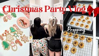 How to host a Christmas party! 🎄 Decorating, baking, prepping food, wrapping, etc.