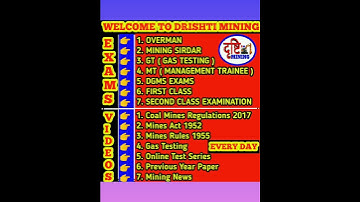Channel Purpose | #overman #miningsirdar #gastesting #mt #dgms #examination #shorts #backtobasics