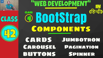 Learn Bootstrap Components || Alert, Buttons, Cards, Carousel, DropDowns, Jumbotron, Pagination etc.