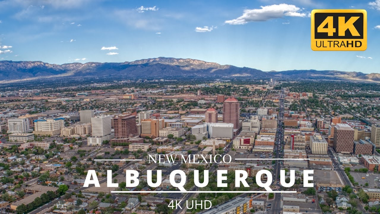 Albuquerque New Mexico by Drone Albuquerque City in 4K Aerial View