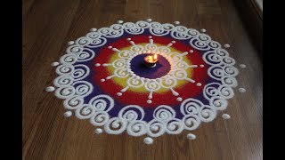 Easy & Beautiful rangoli designs for Diwali | Sanskar bharti rangoli for Deepavali | Diwali Rangoli