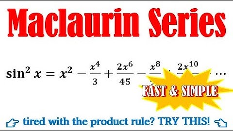 Maclaurin series of sin^2x