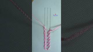 latest border line hand embroidery for beginners, #trending #tutorial #embroidery #diy #stitch