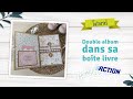 Tutoriel double album dans sa bote en forme de livre scrapbooking tutoscrapbooking