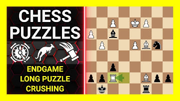 Chess Puzzles to Practice. Themes: Endgame, Long puzzle, Crushing. Learn Chess