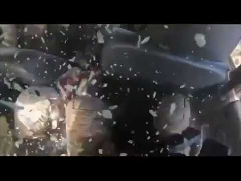 Helmet Cam: Russian Sniper Bullet Rips Through Ukrainian Truck Cab