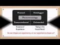 Phenomenology - IPA and Narrative Analysis