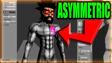 Blender Tutorial | Asymmetric Texture On Character With Mirror Modifier, Using Mirrored UV Layout