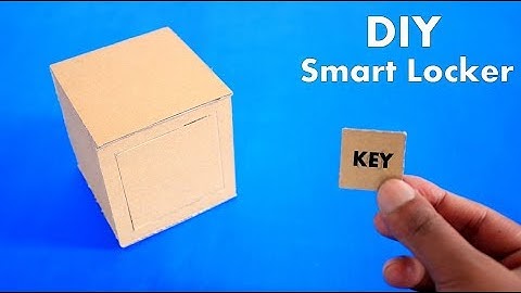 How to Make Cardboard Mini Smart Locker - DIY Cardboard Mini Smart Locker