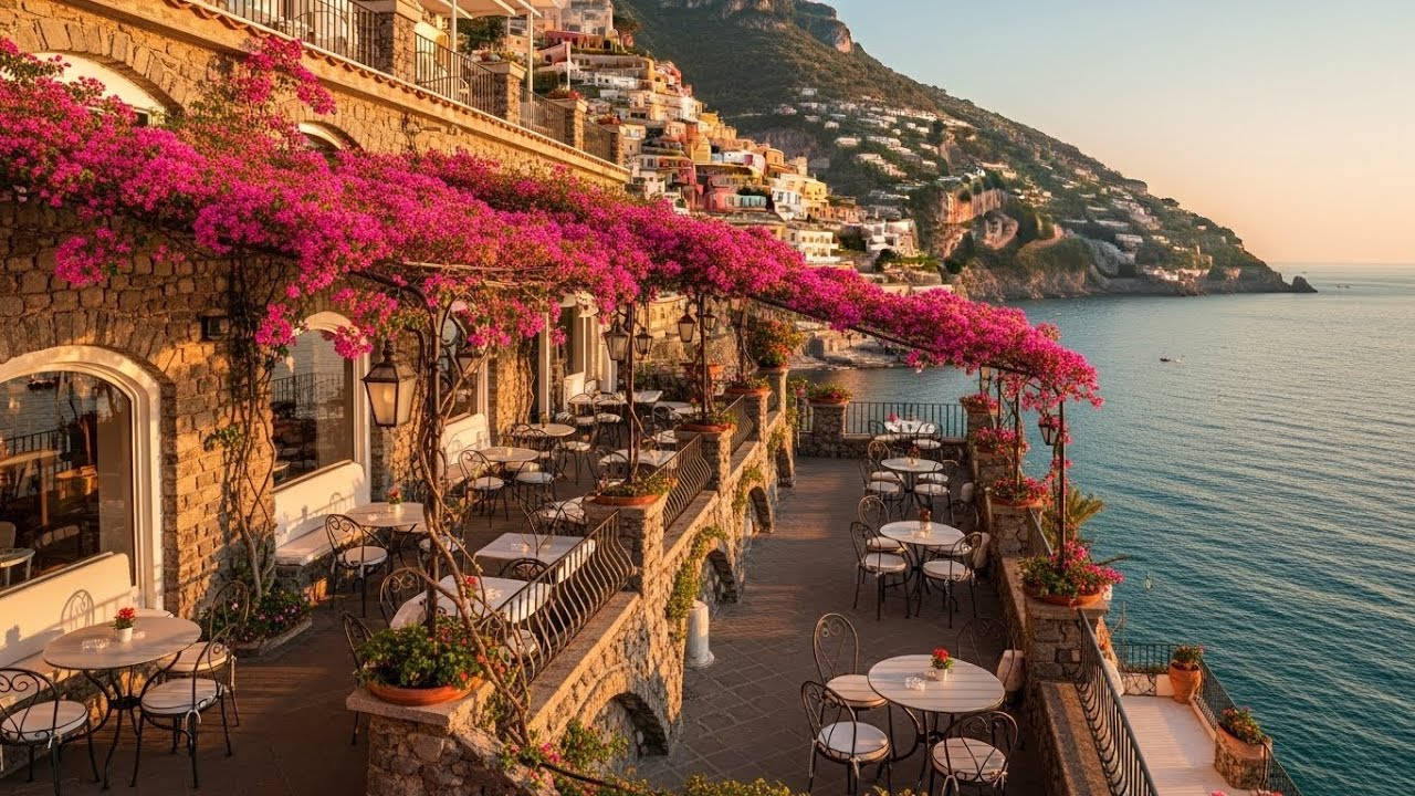 Mediterranean Café Music ☕ Smooth Bossa Nova & Italian Jazz for Positive Mood