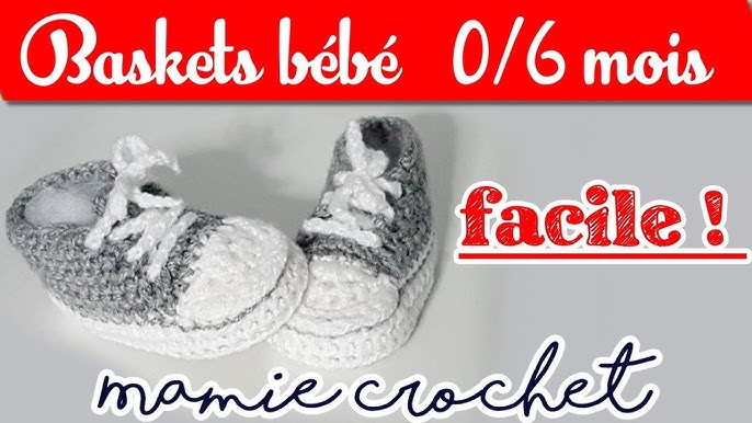 Baskets bébé 1/2 / Zapatitos bebe a crochet 